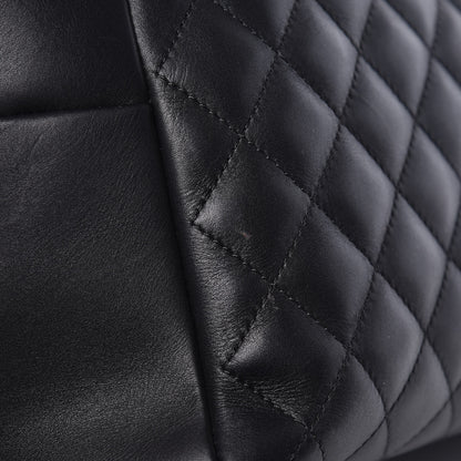 Chanel Calfskin Quilted Feather Weight Bowling Bag Black 18 of 19