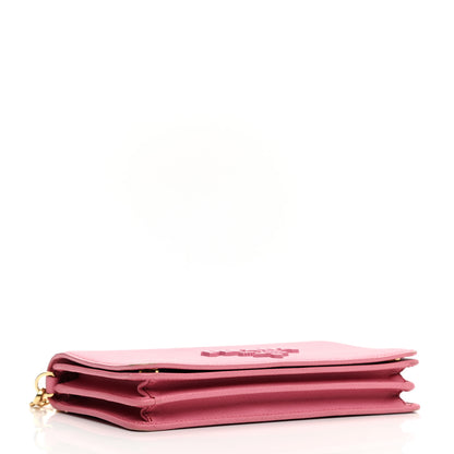 Prada Saffiano Lux Monocrome Chain Wallet Petalo 4 of 9