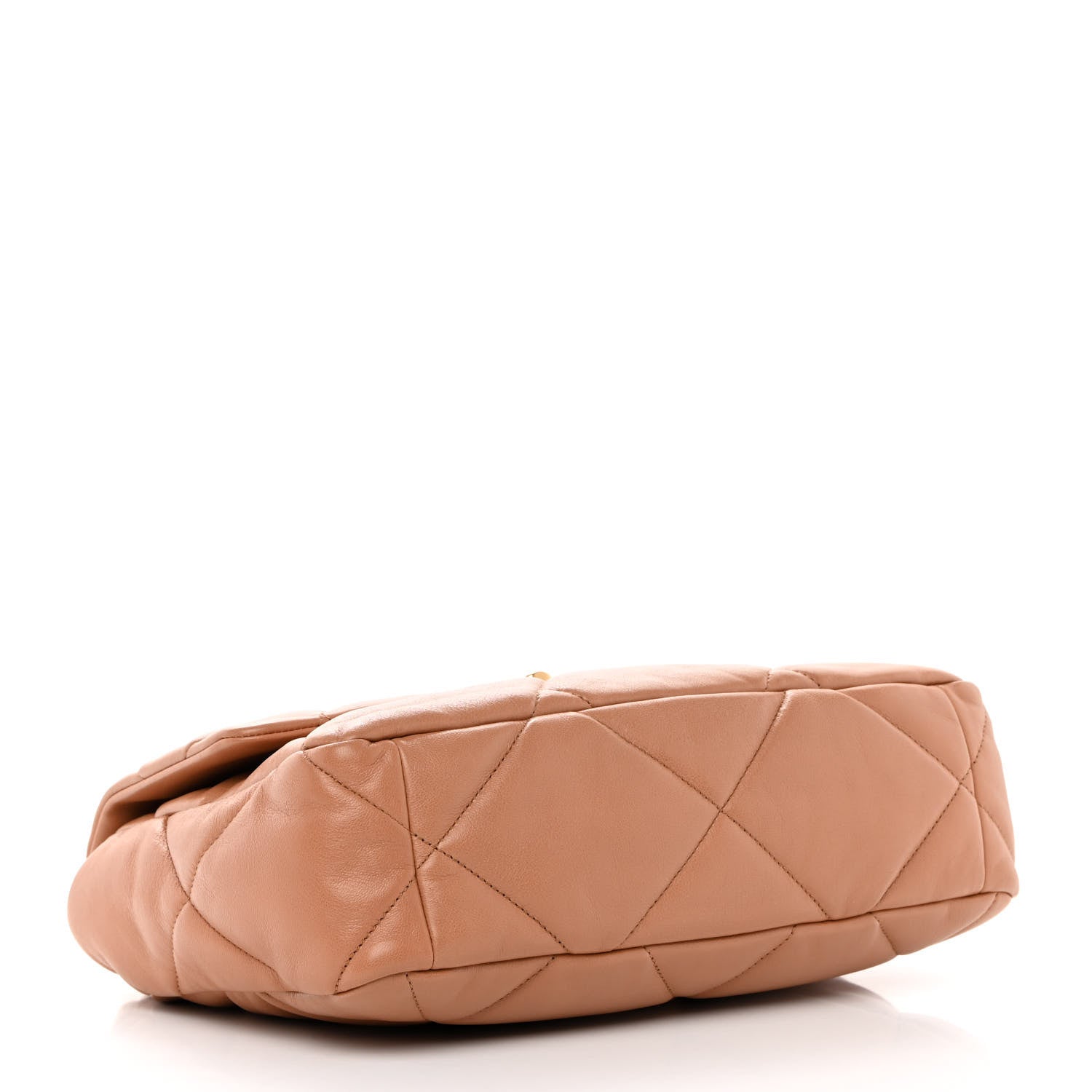Chanel Lambskin Quilted Large Chanel 19 Flap Brown 4 of 12