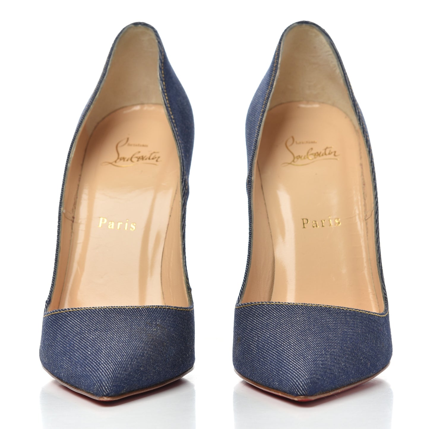 Denim Jazz Calf So Kate 120 Pumps 37.5 Blue White