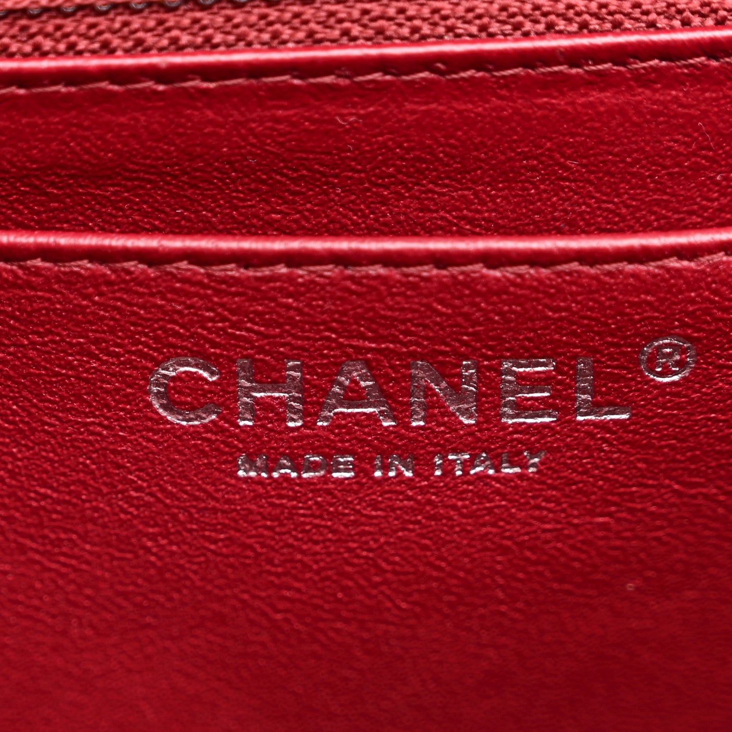 Caviar Quilted Jumbo Single Flap Dark Red