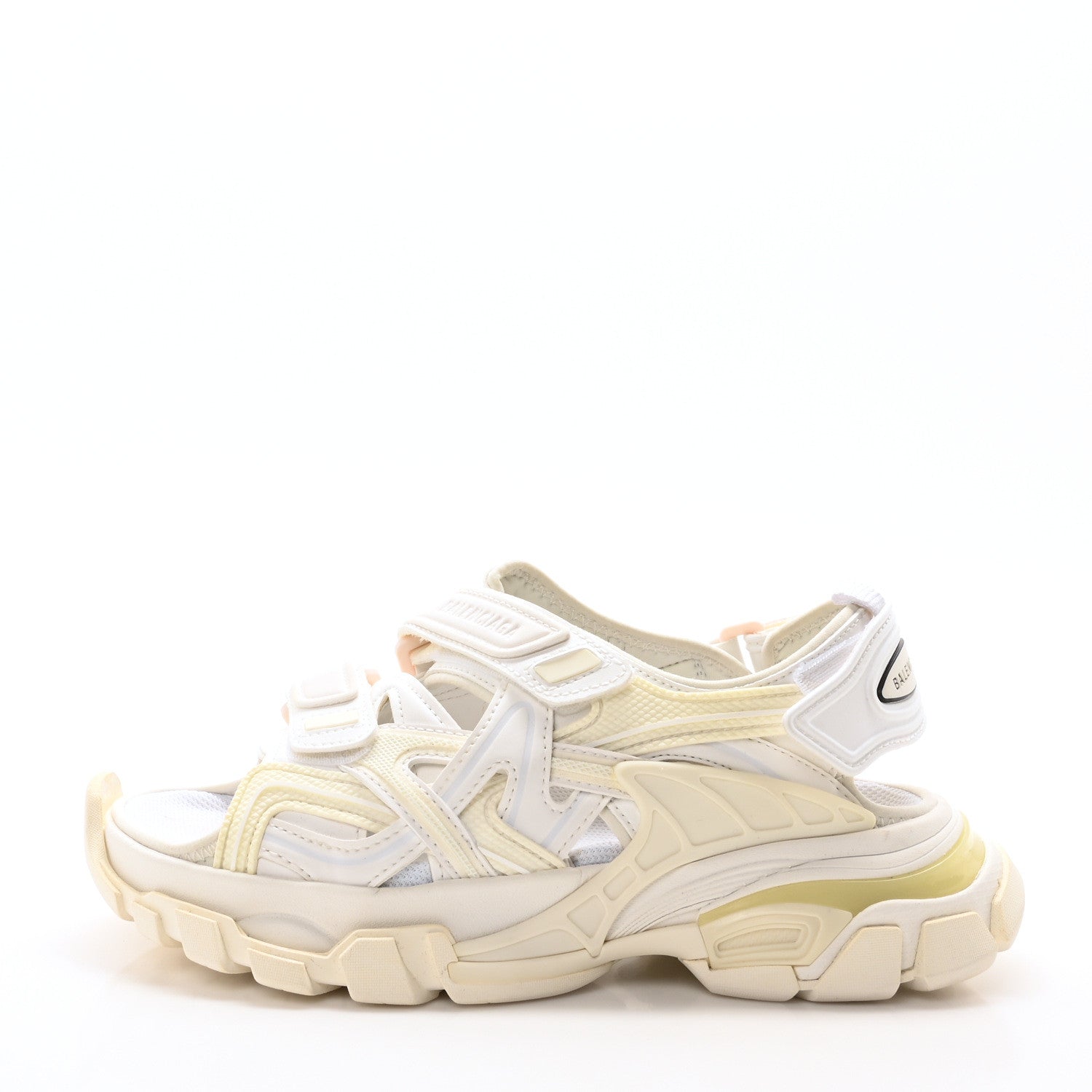 Balenciaga Neoprene Rubber Clear Sole Womens Track Sandals 36 White 1 of 9