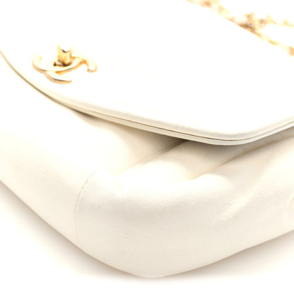 Chanel Lambskin Small Simply Flap White 10 of 10