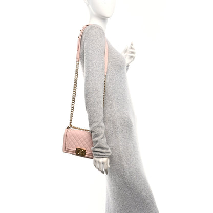 Chanel Lambskin Quilted Small Chain Around Boy Flap Pink 2 of 10