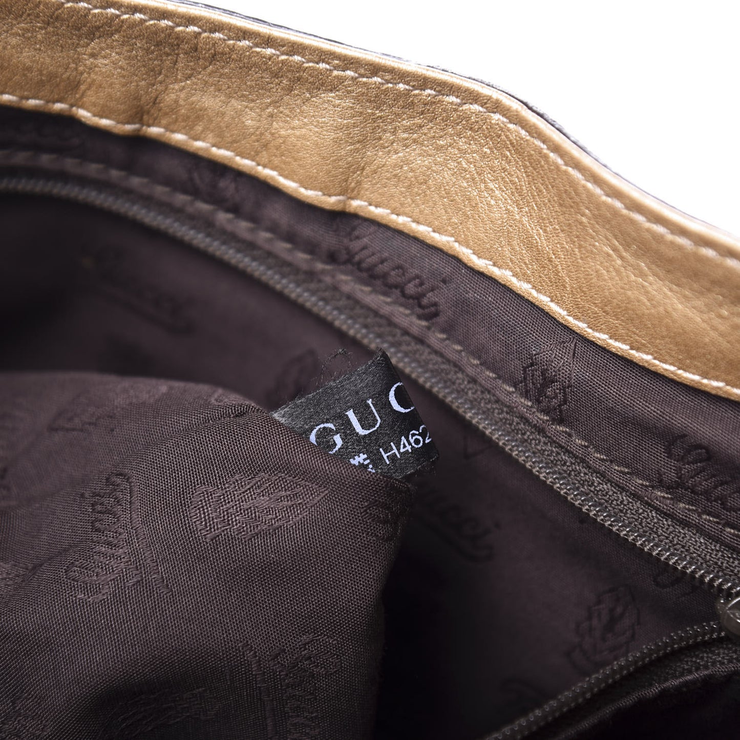 Guccissima Large D Ring Shoulder Bag Gold