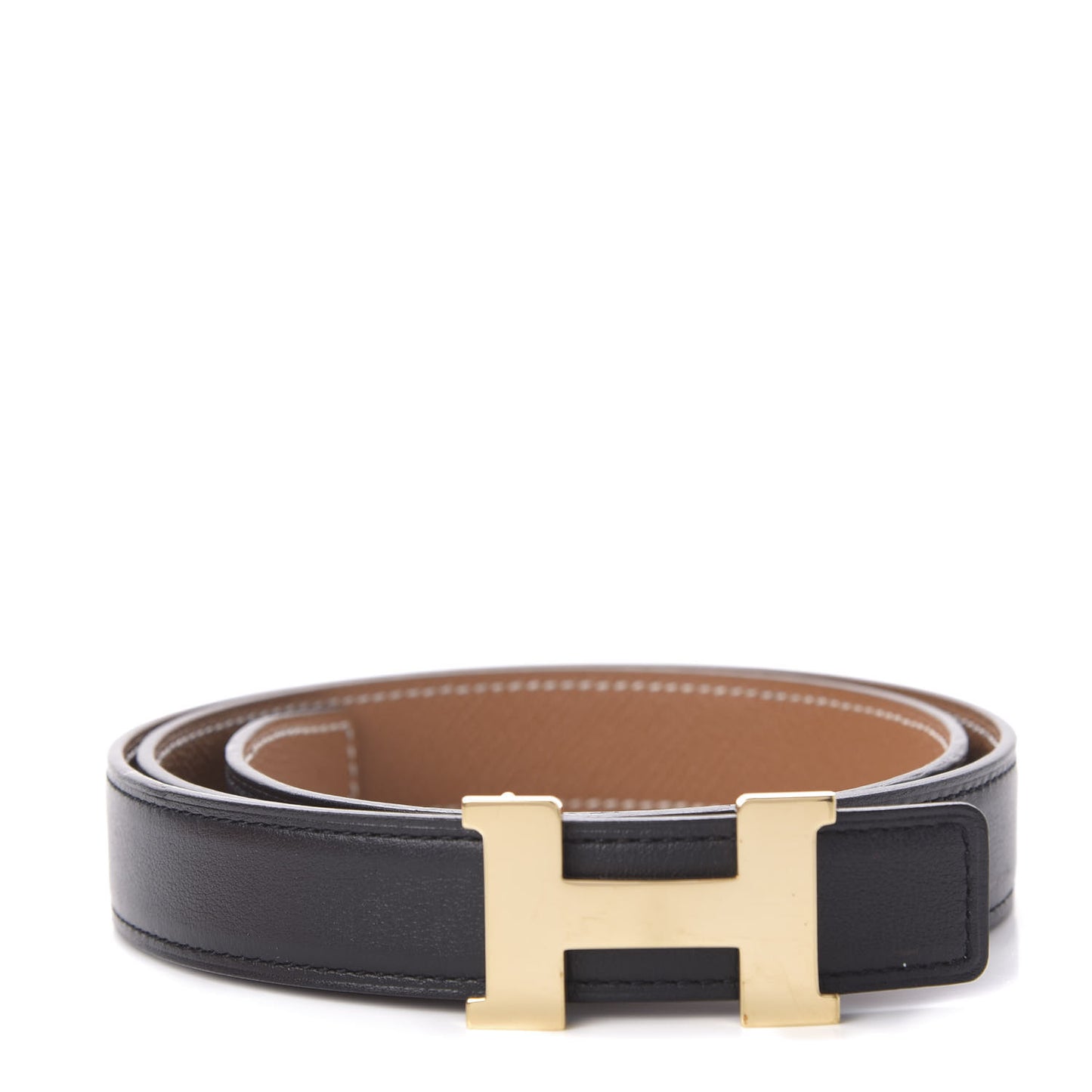 Swift Epsom 24mm Constance H Belt 80 Gold Black