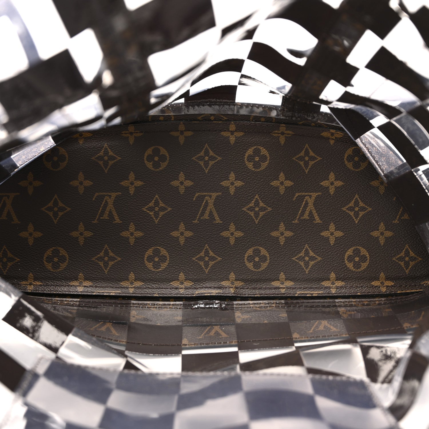 Louis Vuitton PVC Monogram Chess Christopher Backpack MM 5 of 10