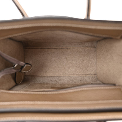 Celine Drummed Calfskin Nano Luggage Souris 5 of 11