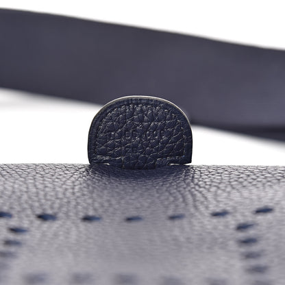 Hermes Taurillon Clemence Evelyne III GM Bleu Nuit 7 of 11