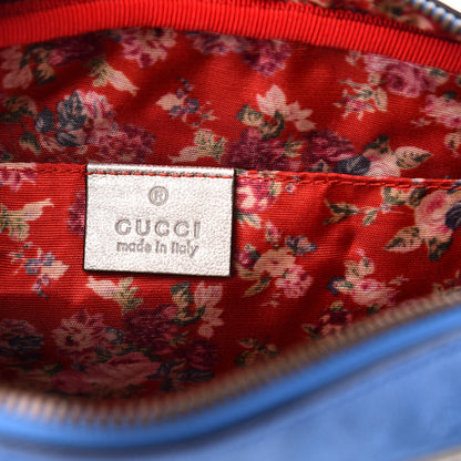 Gucci Laminated Nappa Trapuntata Small Zumi Shoulder Bag Rosso Marine Argento 6 of 11