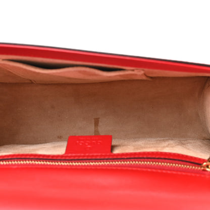 Gucci Calfskin Small Sylvie Shoulder Bag Hibiscus Red 5 of 17