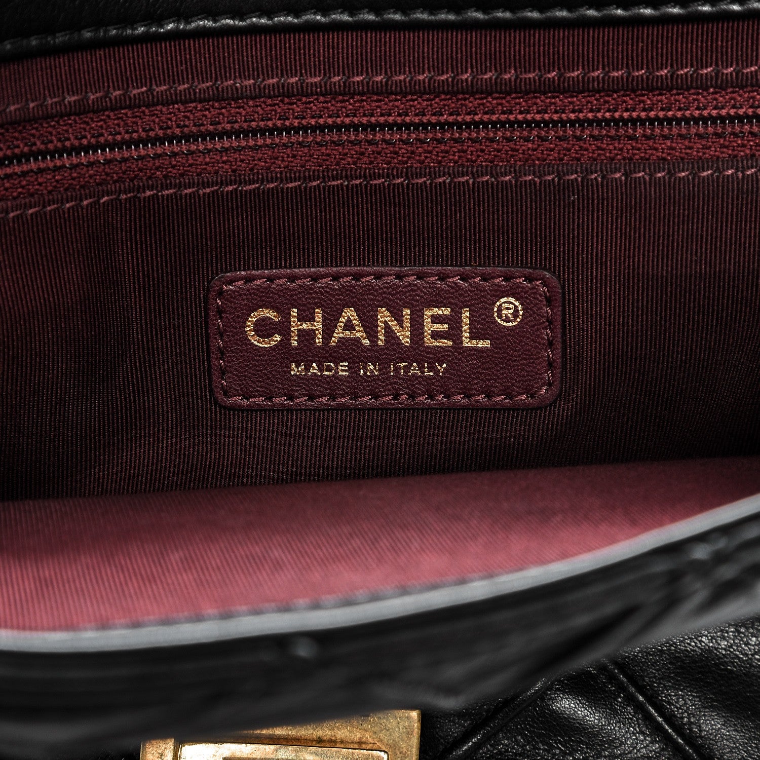 Chanel Calfskin Diamond Debossed Large Cosmos Flap Black 6 of 8