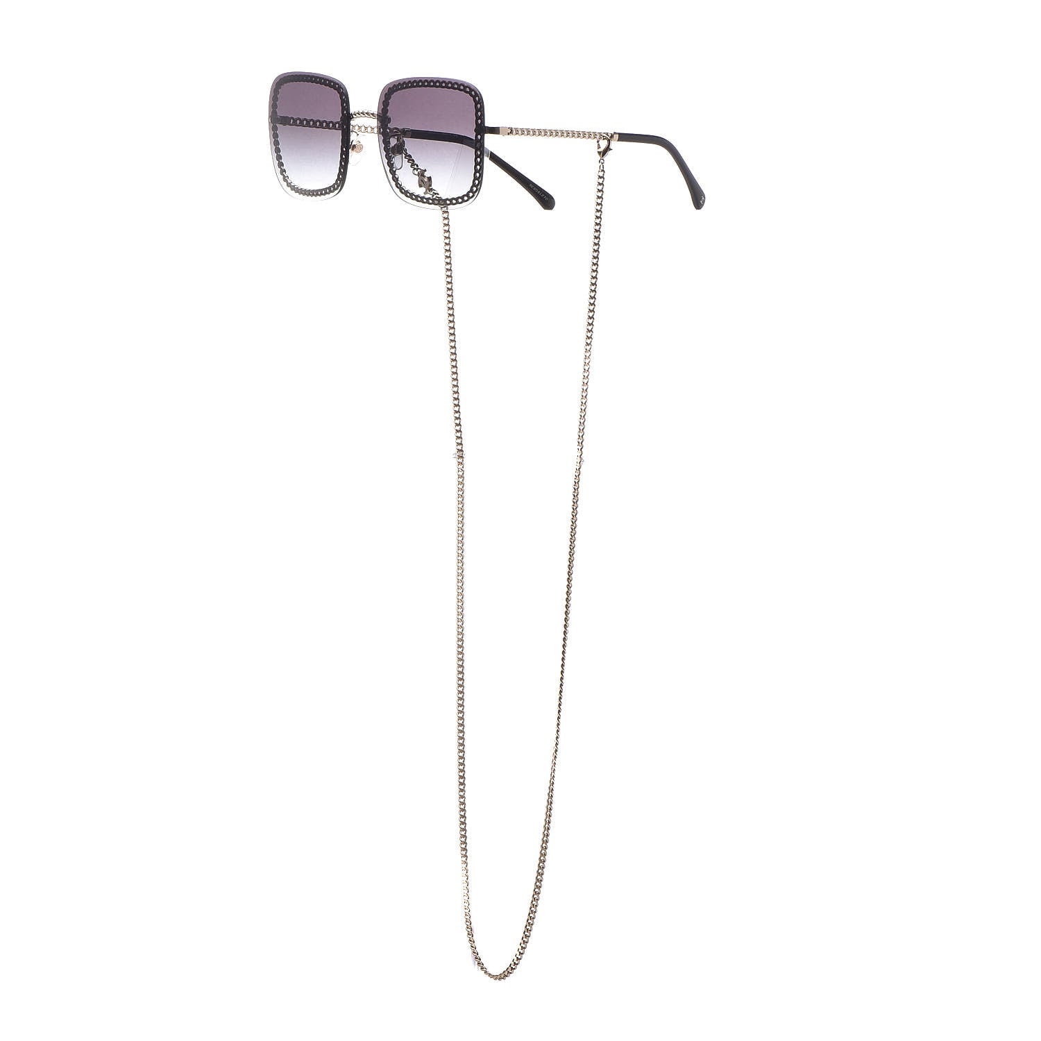 Chanel Chain Square Sunglasses 4244 Black 8 of 10