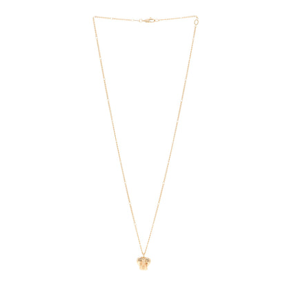 Gucci 18K Yellow Gold Le Marche Des Merveilles Bee Heart Pendant Necklace 3 of 4