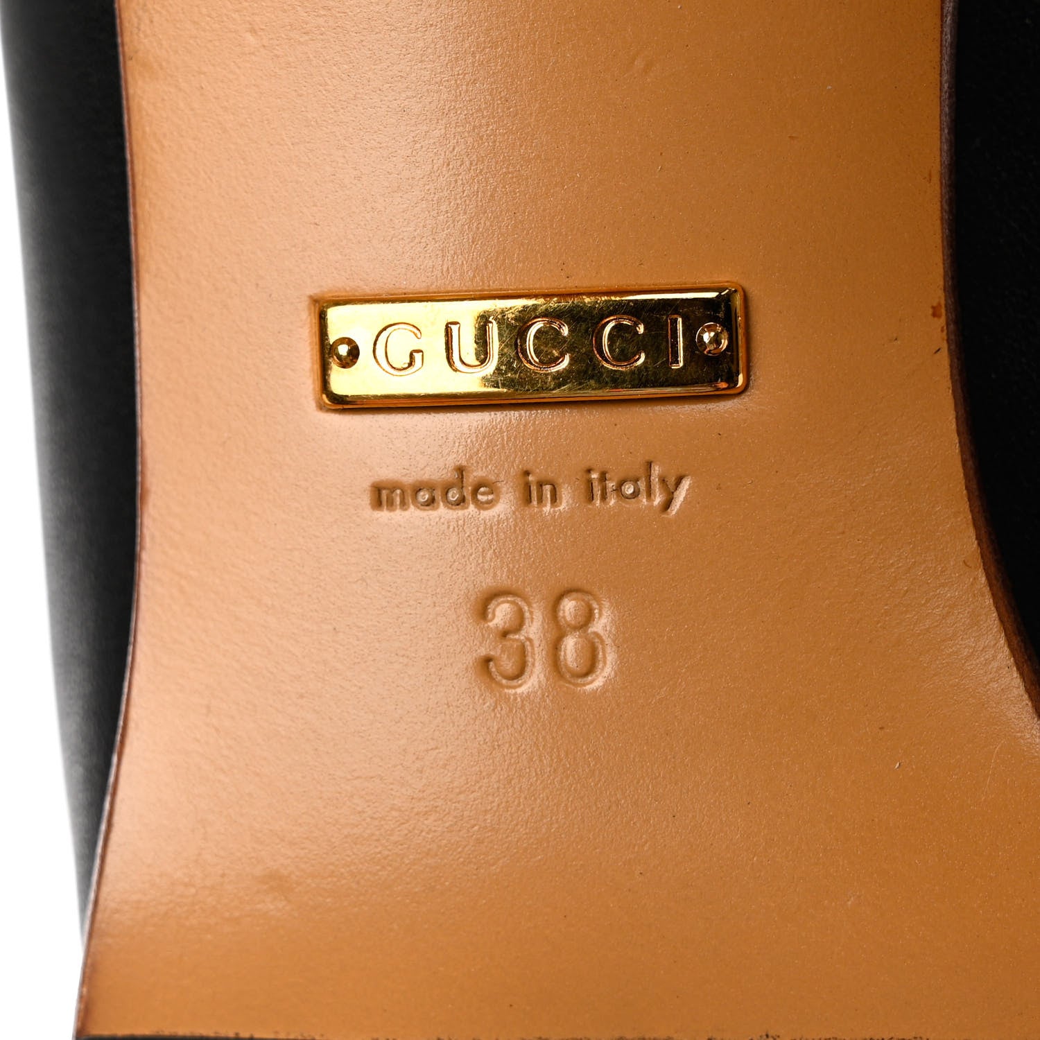 Gucci Deauville Calfskin Cinched Knee High Boots 38 Black 7 of 9