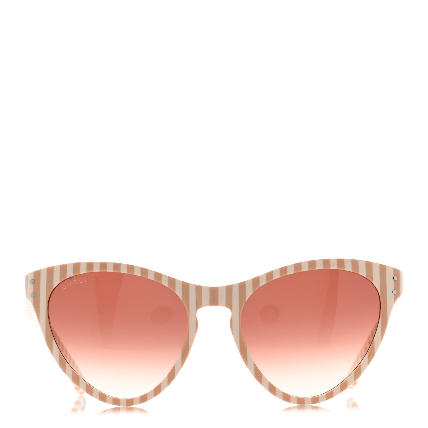 Gucci Cat Eye GG0569S Sunglasses White Pink 2 of 9