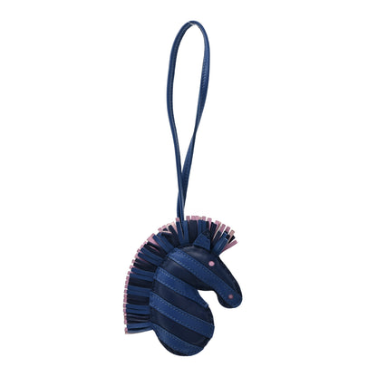 Hermes Milo Lambskin Geegee Savannah Bag Charm Bleu Saphir Bleu France Mauve Sylvestre 1 of 3