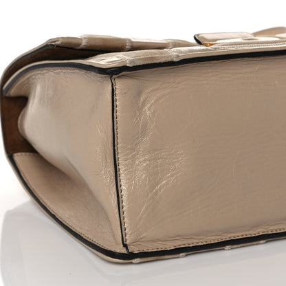 Fendi Agnello Old Shine Chamois F is Fendi Embossed Kan U Shoulder Bag Amido Nude 7 of 9
