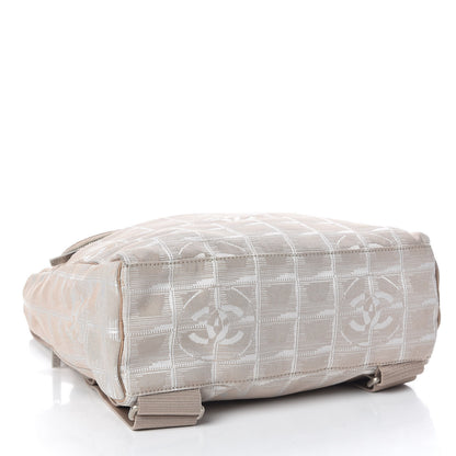 Chanel Nylon Travel Backpack Beige 4 of 9