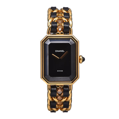 Chanel Stainless Steel Lambskin 20mm Chain Premiere Quartz Watch Gold M 1 of 6