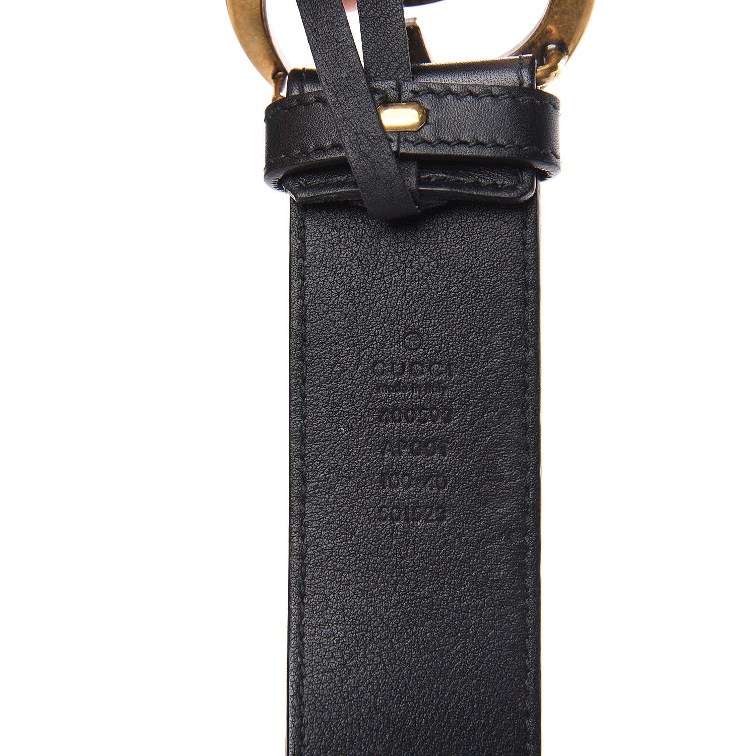Gucci Calfskin Double G 40mm Belt 100 40 Black 6 of 8