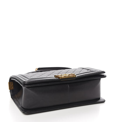 Chanel Lambskin Quilted Medium Boy Flap Black 3 of 10