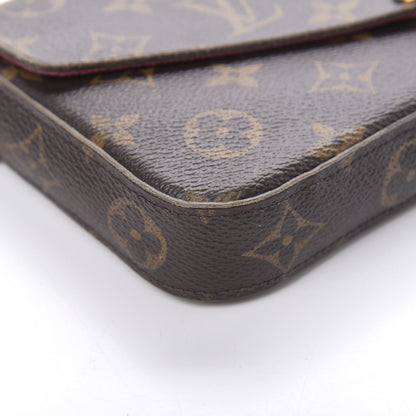 Louis Vuitton Monogram Pochette Felicie Chain Wallet Fuchsia 11 of 24