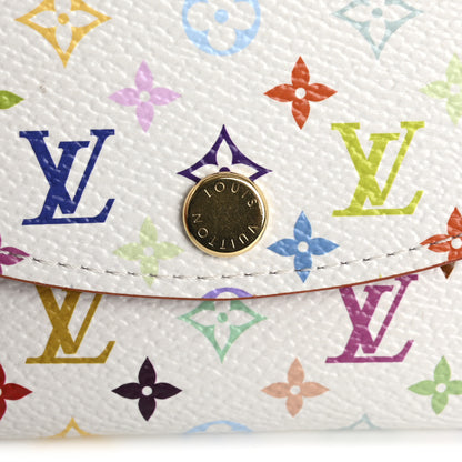 Louis Vuitton LV X TM Monogram Multicolor Rosalie Coin Purse White Kawaii Pink 7 of 8
