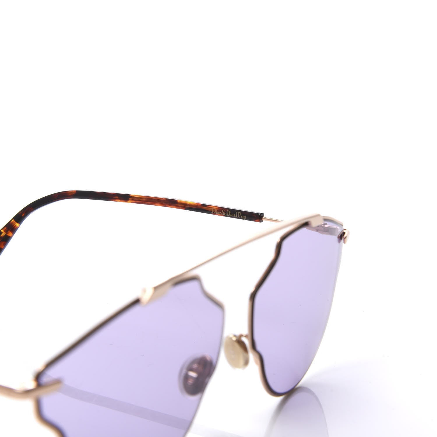 Christian Dior So Real Pop Sunglasses Rose Gold Purple 5 of 9