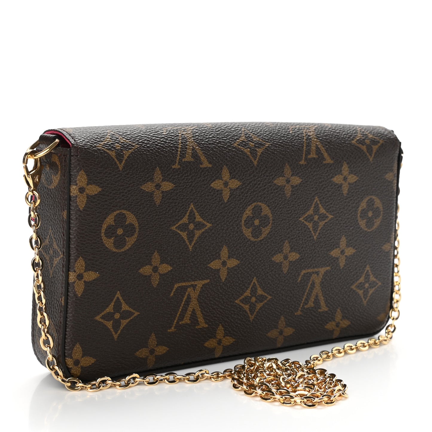 Monogram LV Love Lock Pochette Felicie Chain Wallet