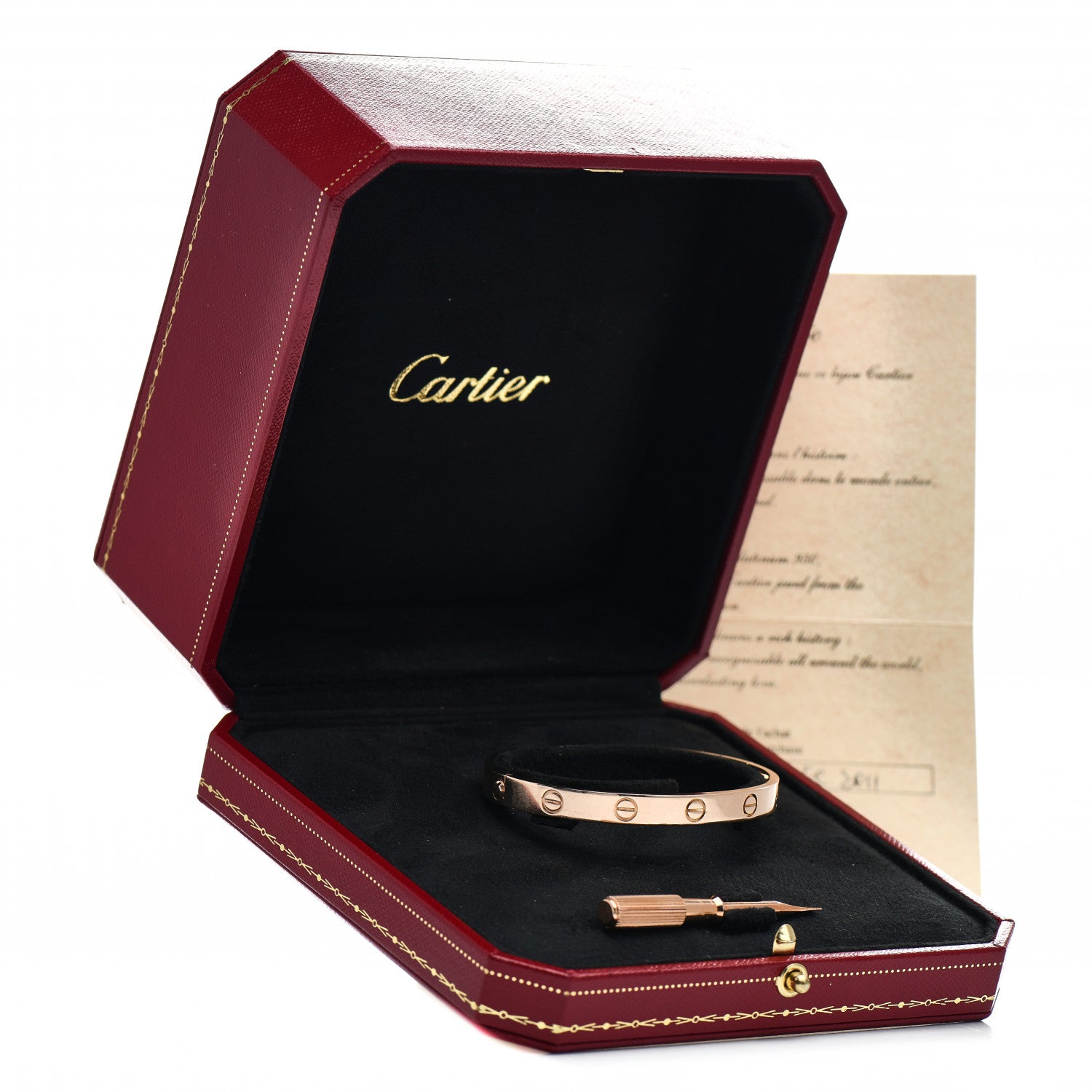 Cartier 18K Pink Gold LOVE Bracelet 16 5 of 5