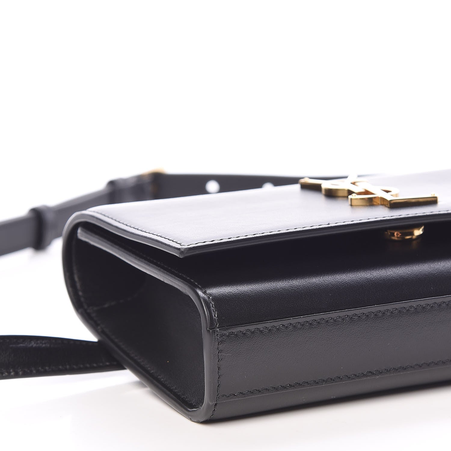 Saint Laurent Smooth Calfskin Monogram Kate Belt Bag Black 6 of 10