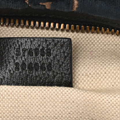Gucci Velvet GG Monogram Web Belt Bag Blue Beige 7 of 8