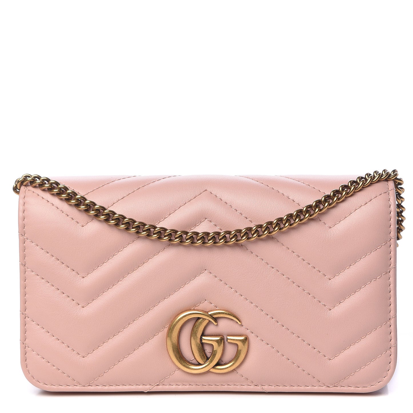 Calfskin Matelasse GG Marmont Mini Bag Perfect Pink