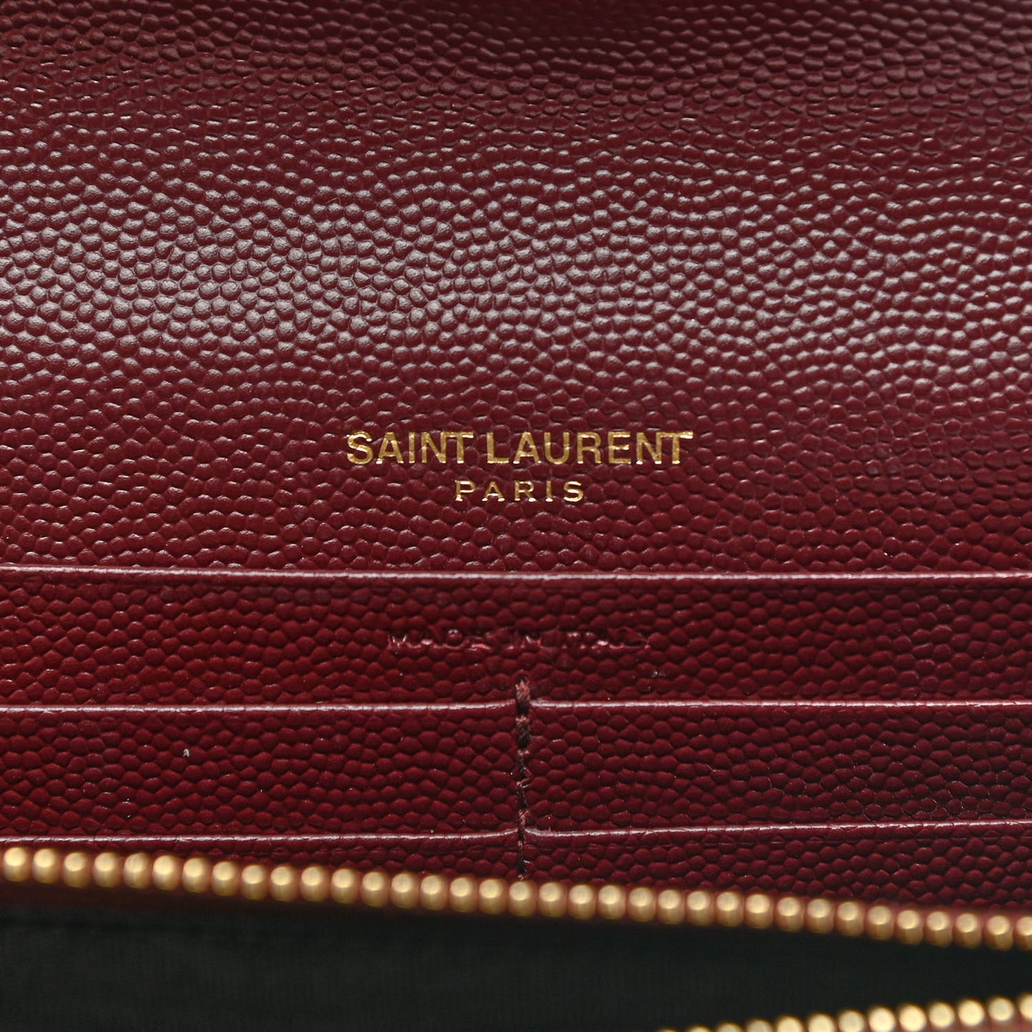 Grain De Poudre Matelasse Chevron Monogram Flap Wallet Rouge Legion