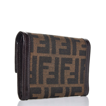 Fendi Zucca Flap Wallet Tobacco 3 of 8