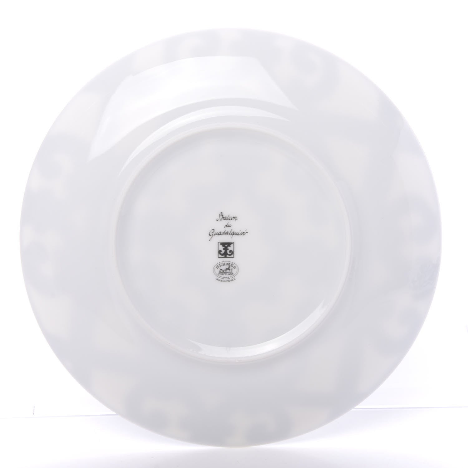 Hermes Porcelain Balcon du Guadalquivir Dessert Plate Set of 2 White Black 4 of 7