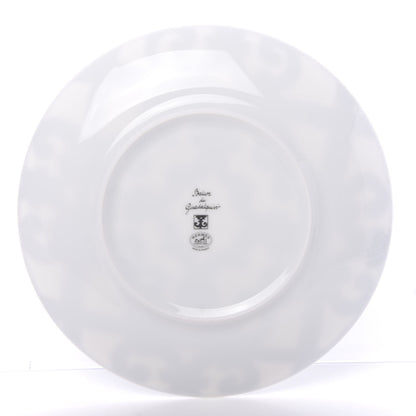 Hermes Porcelain Balcon du Guadalquivir Dessert Plate Set of 2 White Black 4 of 7