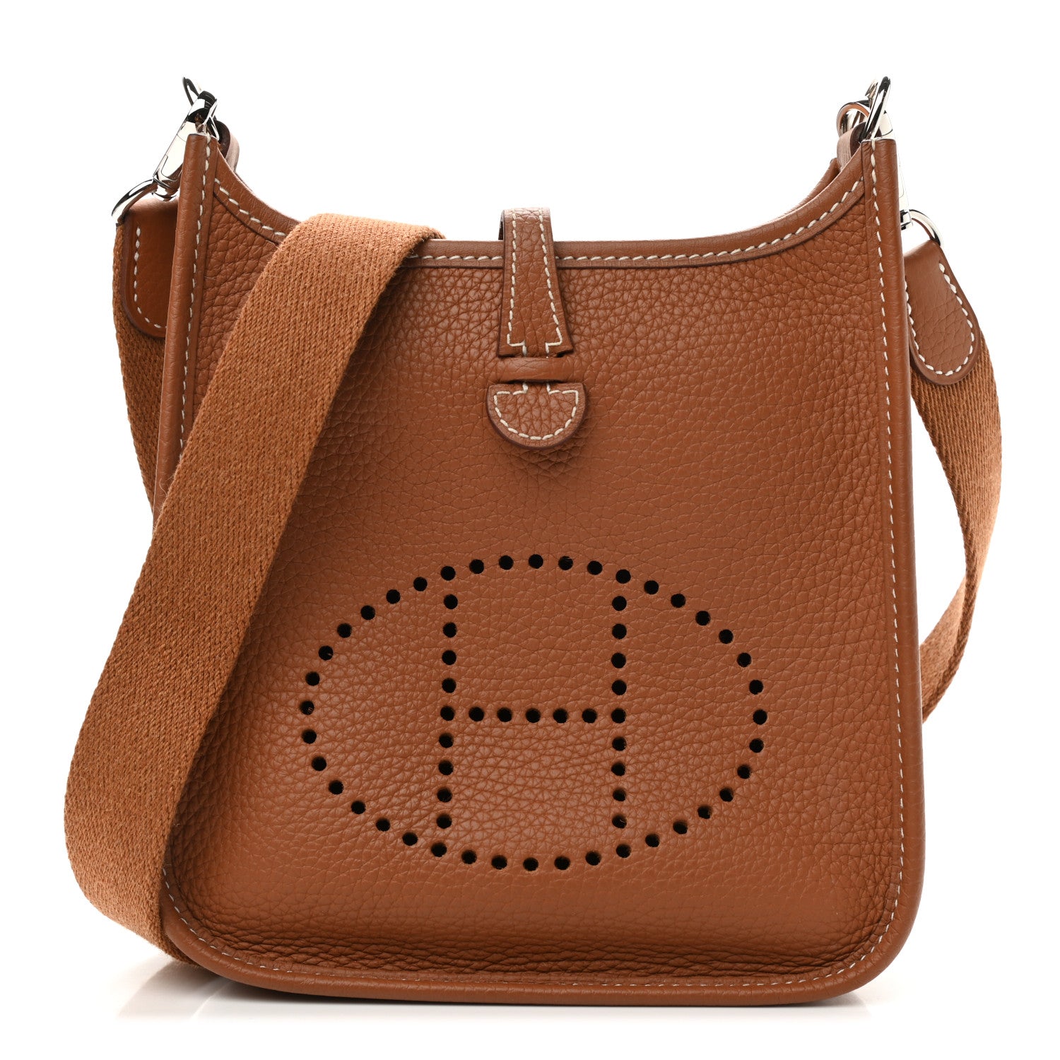 Hermes Taurillon Clemence Evelyne TPM Gold 1 of 12