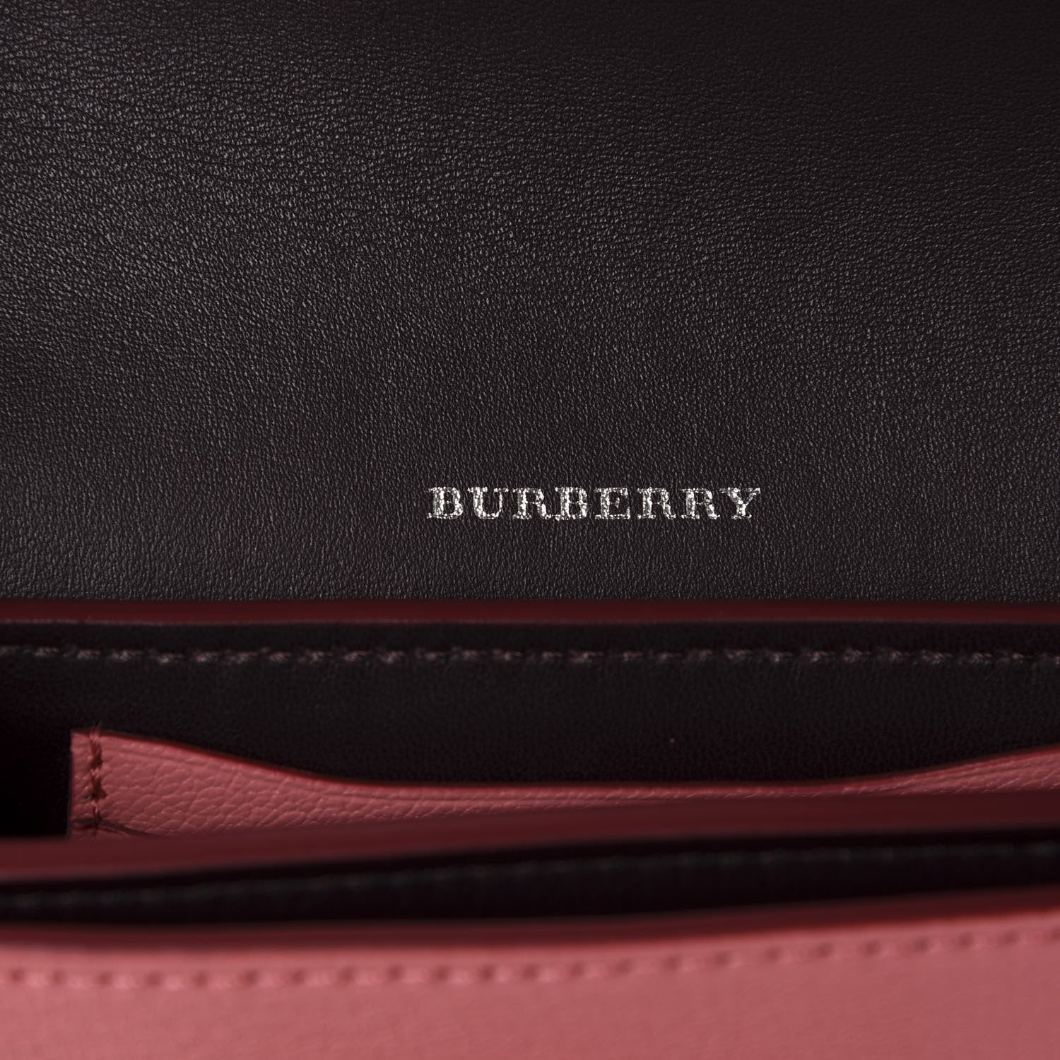 Burberry Goatskin Mini D-Ring Bag Bright Coral Pink 8 of 11