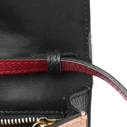 Burberry Derby Calfskin Haymarket Check Small Loxley Crossbody Bright Toffee Multicolor 10 of 12