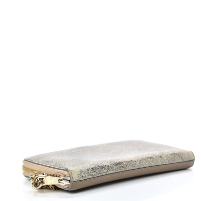 Chloe Metallic Calfskin Zip Around Wallet Gold 3 of 13