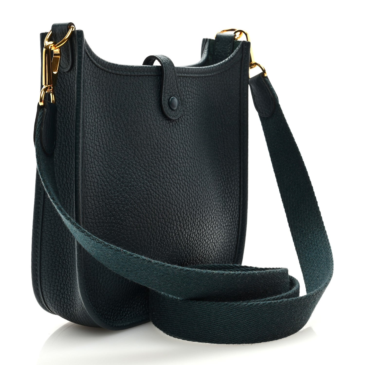Hermes Taurillon Clemence Amazone Evelyne TPM Vert Cypress 3 of 10