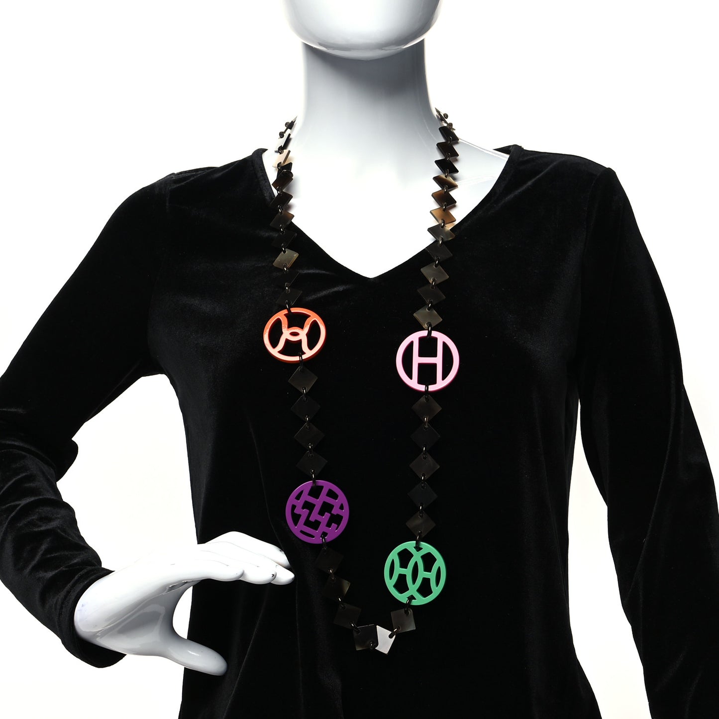 Buffalo Horn Lacquer Deva Necklace