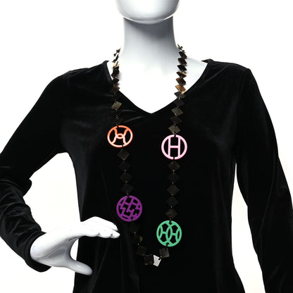 Hermes Buffalo Horn Lacquer Deva Necklace 2 of 6