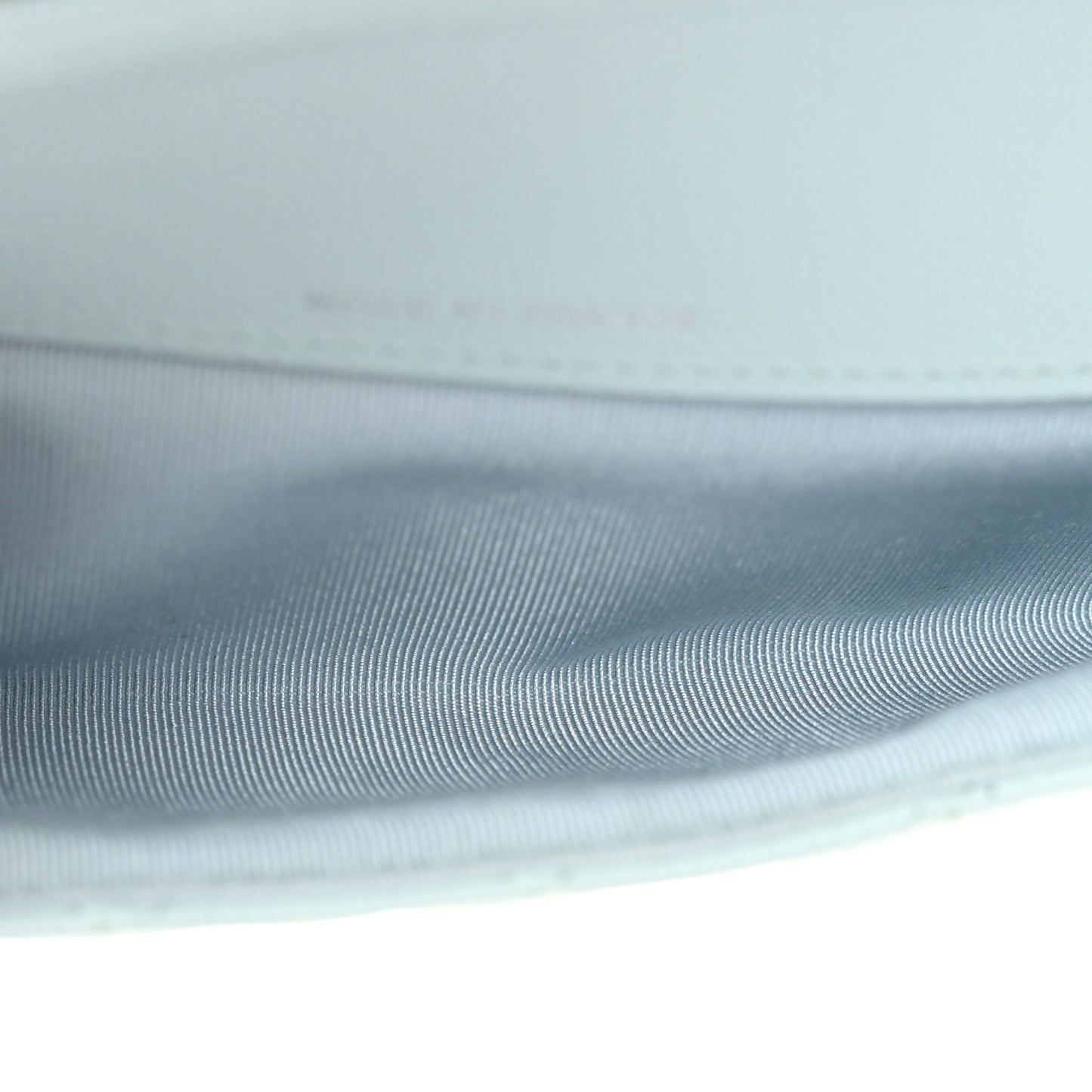 Caviar Quilted Glasses Case With Chain Light Blue