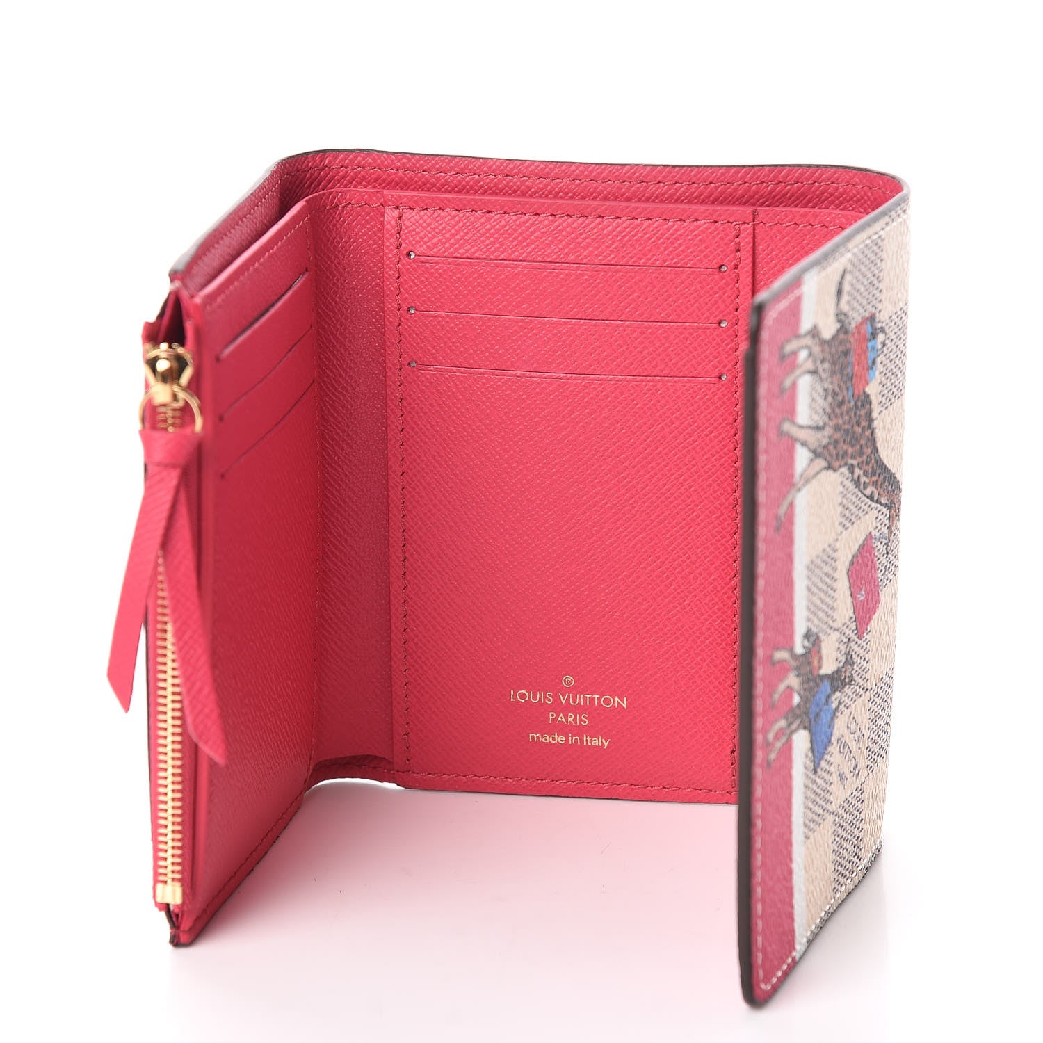 Louis Vuitton Damier Azur 2017 Christmas Animation Victorine Wallet 5 of 7