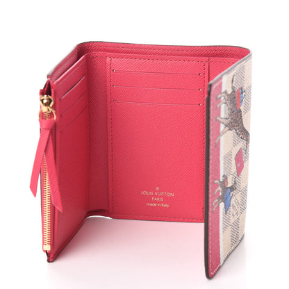 Louis Vuitton Damier Azur 2017 Christmas Animation Victorine Wallet 5 of 7