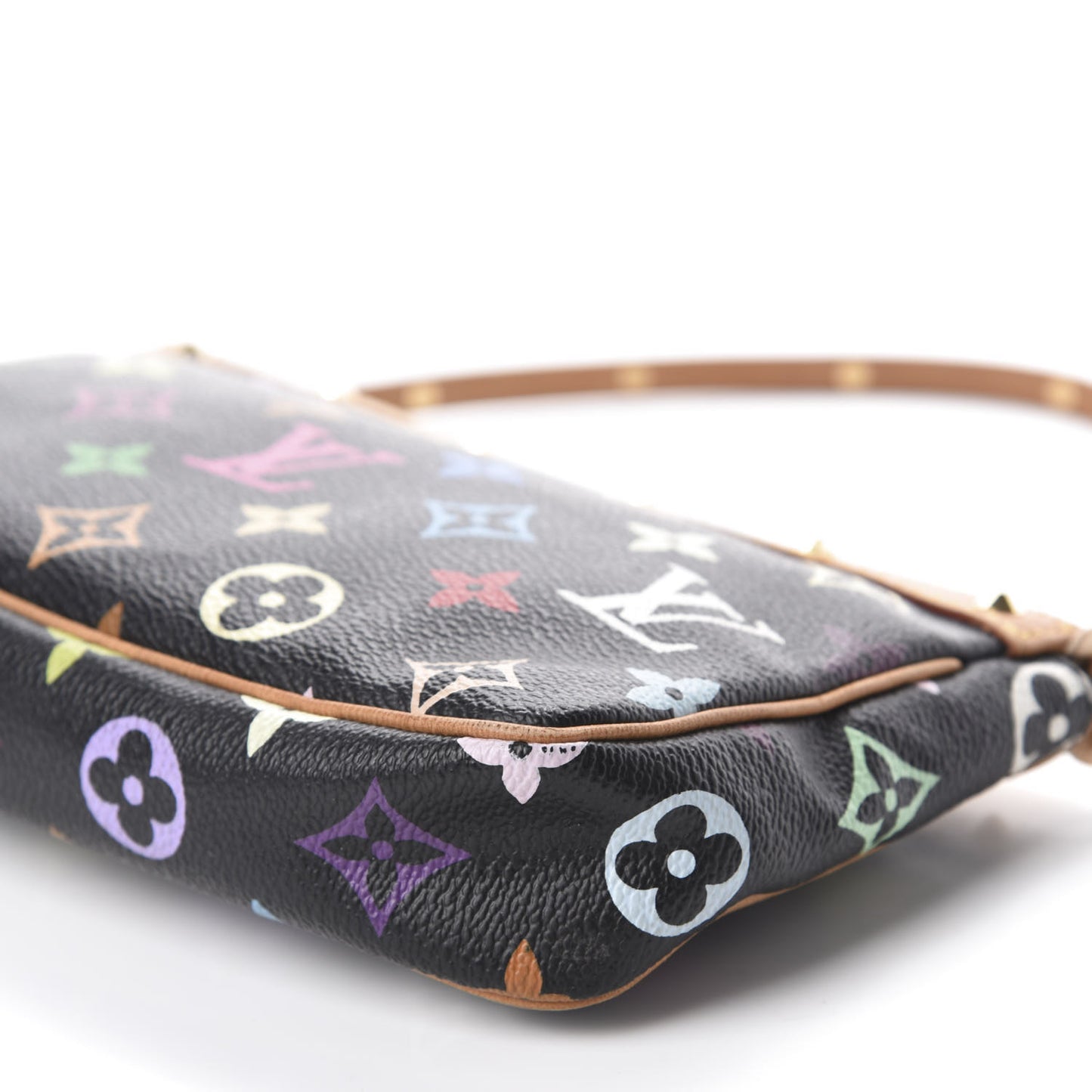 Monogram Multicolor Pochette Accessories Black