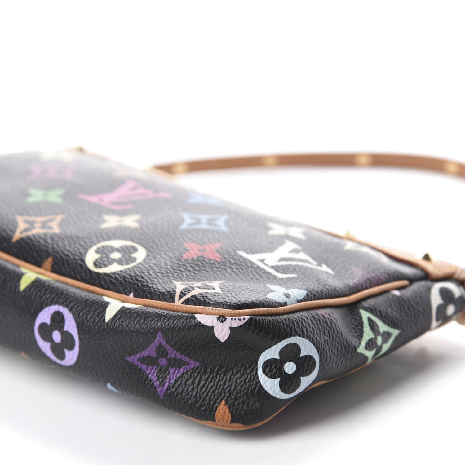 Louis Vuitton Monogram Multicolor Pochette Accessories Black 7 of 10